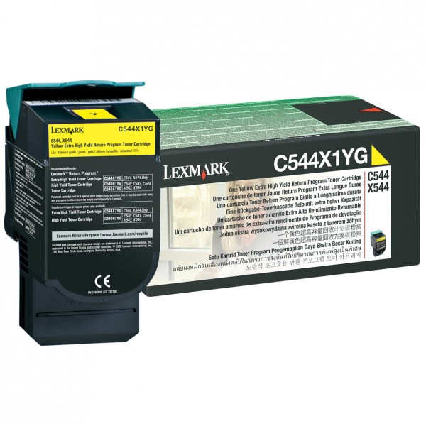 Lexmark C544X1YG toner geel extra hoge capaciteit (origineel) C544X1YG 037014 - 1