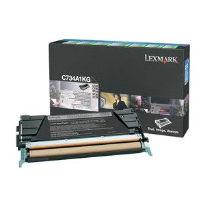 Lexmark C734A1KG toner zwart (origineel) C734A1KG 037068 - 1