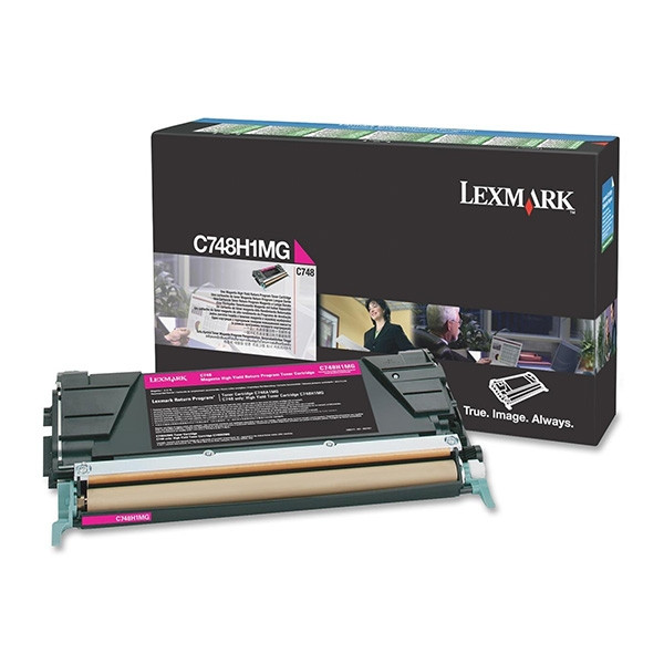 Lexmark C748H1MG toner magenta hoge capaciteit (origineel) C748H1MG 037204 - 1