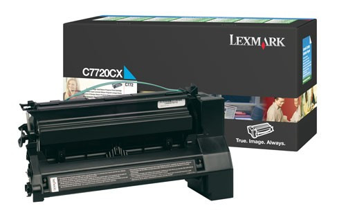 Lexmark C7720CX toner cyaan extra hoge capaciteit (origineel) C7720CX 034960 - 1
