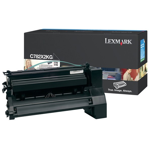 Lexmark C782X1KG toner zwart extra hoge capaciteit (origineel) C782X1KG 033930 - 1