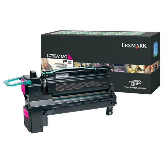 Lexmark C792A1MG toner magenta (origineel) C792A1MG 037150 - 1