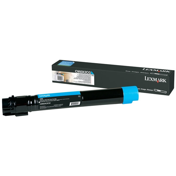 Lexmark C950X2CG toner cyaan (origineel) C950X2CG 037184 - 1