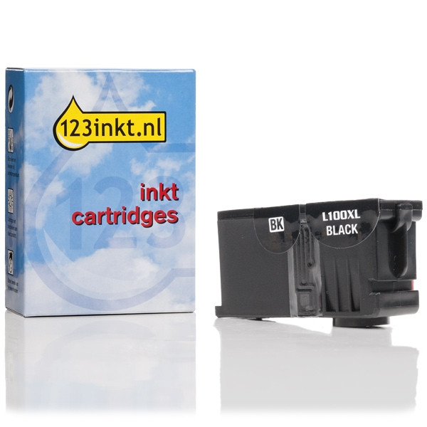 Lexmark Nr.100XL (14N1068E) inktcartridge zwart hoge capaciteit (123inkt huismerk) 14N1068EC 040423 - 1