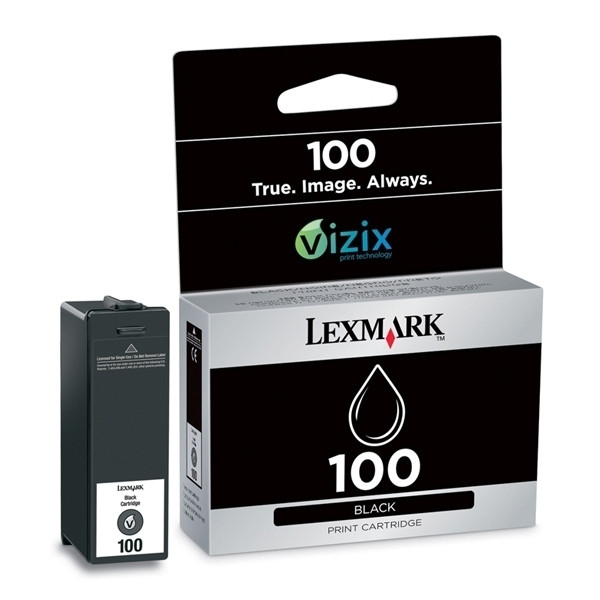 Lexmark Nr.100 (14N0820E) inktcartridge zwart (origineel) 14N0820E 040414 - 1