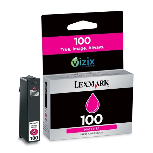 Lexmark Nr.100 (14N0901E) inktcartridge magenta (origineel) 14N0901E 040418 - 1