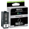 Lexmark Nr.150XL (14N1614E) inktcartridge zwart hoge capaciteit (origineel) 14N1614E 040464