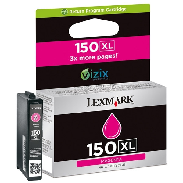 Lexmark Nr.150XL (14N1616E) inktcartridge magenta hoge capaciteit (origineel) 14N1616E 040468 - 