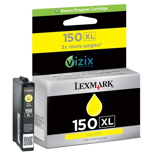 Lexmark Nr.150XL (14N1618E) inktcartridge geel hoge capaciteit (origineel) 14N1618E 040470 - 1