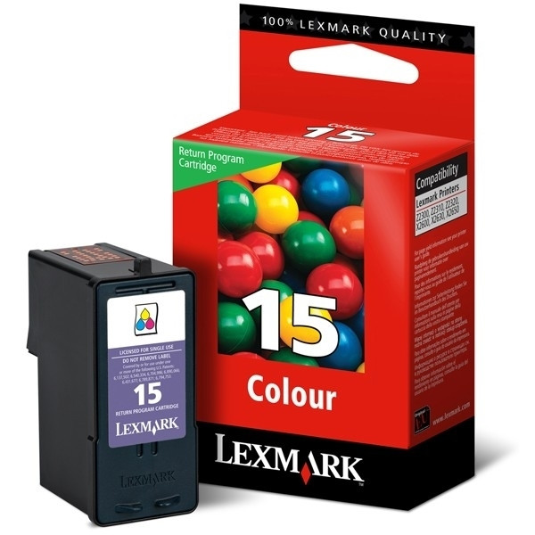 Lexmark Nr.15 (18C2110E) inktcartridge kleur (origineel) 18C2110E 040365 - 1
