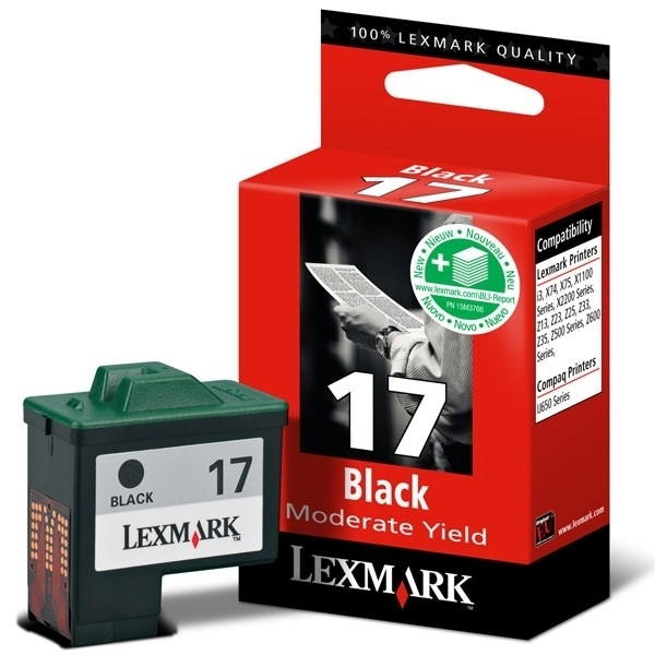 Lexmark Nr.17 (10NX217) inktcartridge zwart (origineel) 10NX217E 040159 - 1