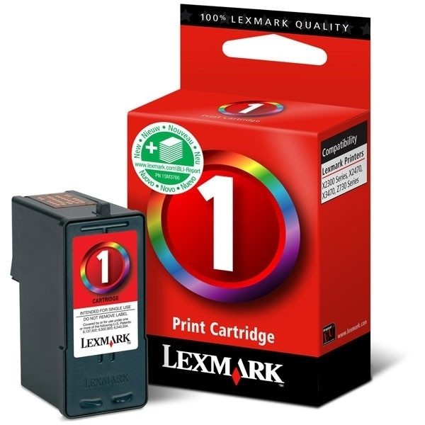 Lexmark Nr.1 (18CX781) inktcartridge 3 kleuren (origineel) 18CX781E 040289 - 1