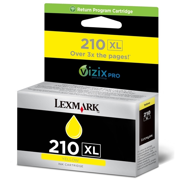 Lexmark Nr.210XL (14L0177E) inktcartridge geel hoge capaciteit (origineel) 14L0177E 040614 - 1