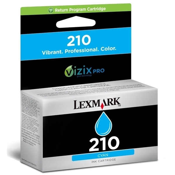 Lexmark Nr.210 (14L0086E) inktcartridge cyaan (origineel) 14L0086E 040602 - 1
