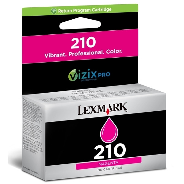 Lexmark Nr.210 (14L0087E) inktcartridge magenta (origineel) 14L0087E 040604 - 1