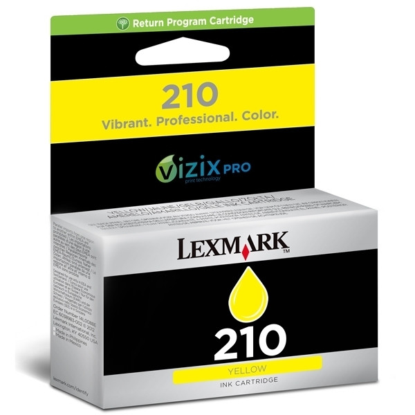 Lexmark Nr.210 (14L0088E) inktcartridge geel (origineel) 14L0088E 040606 - 1