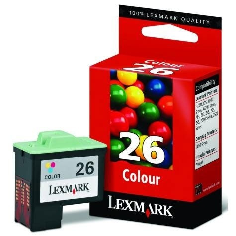 Lexmark Nr.26 (10N0026) inktcartridge kleur hoge capaciteit (origineel) 10N0026E 040180 - 1