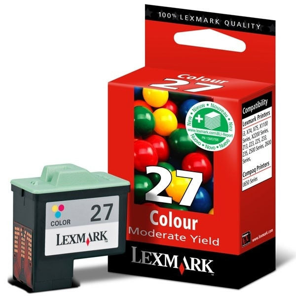 Lexmark Nr.27 (10NX227) inktcartridge kleur (origineel) 10NX227E 040174 - 1