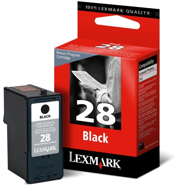 Lexmark Nr.28 (18C1428) inktcartridge zwart (origineel) 18C1428E 040300 - 1