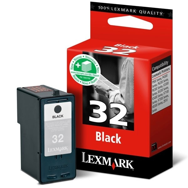 Lexmark Nr.32 (18CX032E) inktcartridge zwart (origineel) 18CX032E 040219 - 1