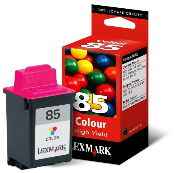 Lexmark Nr.85 (12A1985) inktcartridge kleur, hoge capaciteit (origineel) 12A1985E 040035 - 1