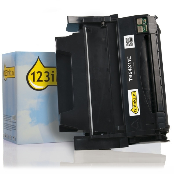 Lexmark T654X11E toner zwart extra hoge capaciteit (123inkt huismerk) T654X11EC 037043 - 1