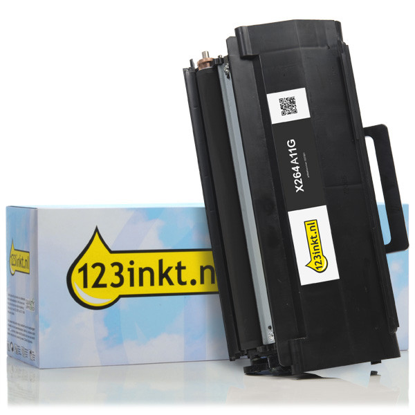 Lexmark X264A11G toner zwart (123inkt huismerk) X264A11GC 037059 - 1