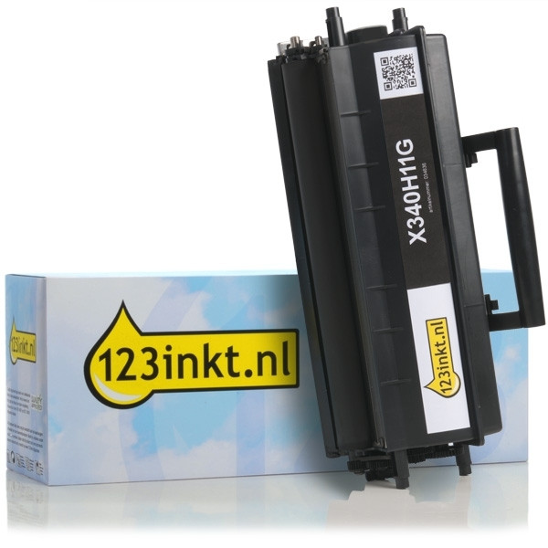 Lexmark X340H11G toner zwart hoge capaciteit (123inkt huismerk) X340H11GC 034836 - 1
