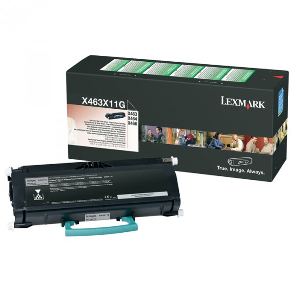 Lexmark X463X11G toner zwart extra hoge capaciteit (origineel) X463X11G 037066 - 1