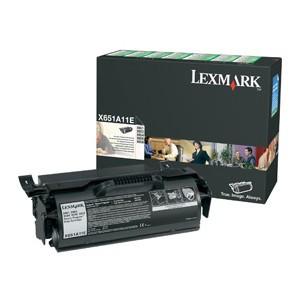 Lexmark X651A11E toner zwart (origineel) X651A11E 037048 - 1