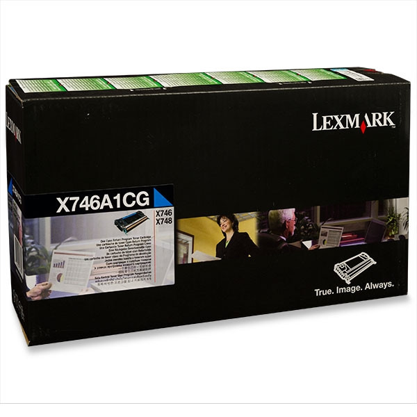Lexmark X746A1CG toner cyaan (origineel) X746A1CG 904066 - 1