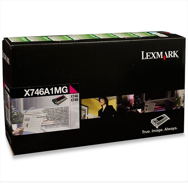 Lexmark X746A1MG toner magenta (origineel) X746A1MG 037224 - 1
