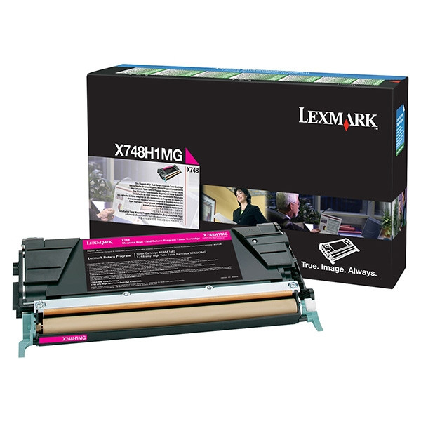 Lexmark X748H1MG toner magenta hoge capaciteit (origineel) X748H1MG 037218 - 1