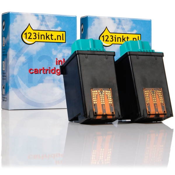 Lexmark aanbieding: 2 x Nr.50 (17G0050) inktcartridge zwart (123inkt huismerk)  040063 - 