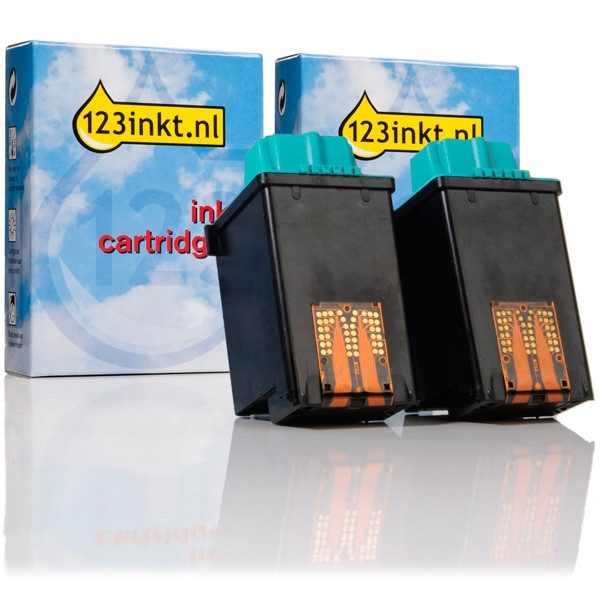 Lexmark aanbieding: 2 x Nr.50 (17G0050) inktcartridge zwart (123inkt huismerk)  040063 - 1