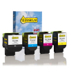 Lexmark aanbieding: 70C2XK0, C0, M0, Y0 zwart + 3 kleuren (123inkt huismerk) 130289 - 1
