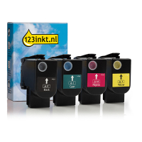 Lexmark aanbieding: 78C20K0, C0, M0, Y0 zwart + 3 kleuren (123inkt huismerk)