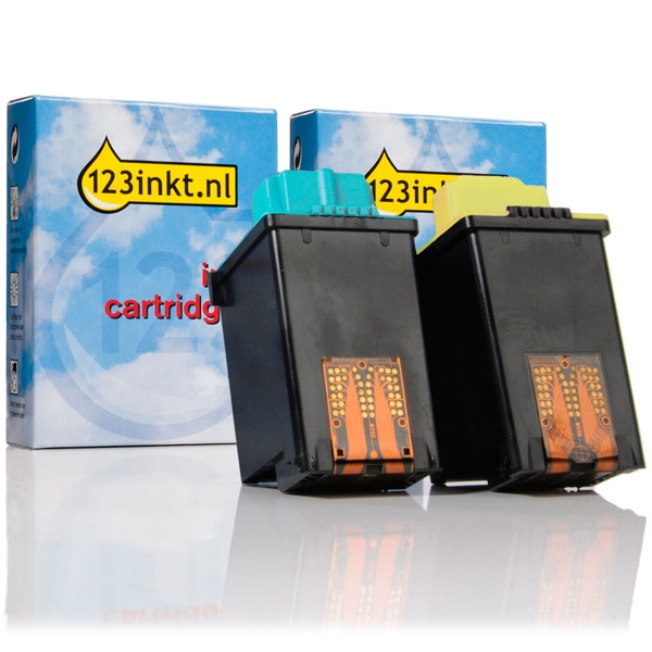 Lexmark aanbieding: Nr.50 (17G0050) zwart + Nr.25 (15M0125) kleur (123inkt huismerk) 15M0125EC 17G0050EC 040065 - 1