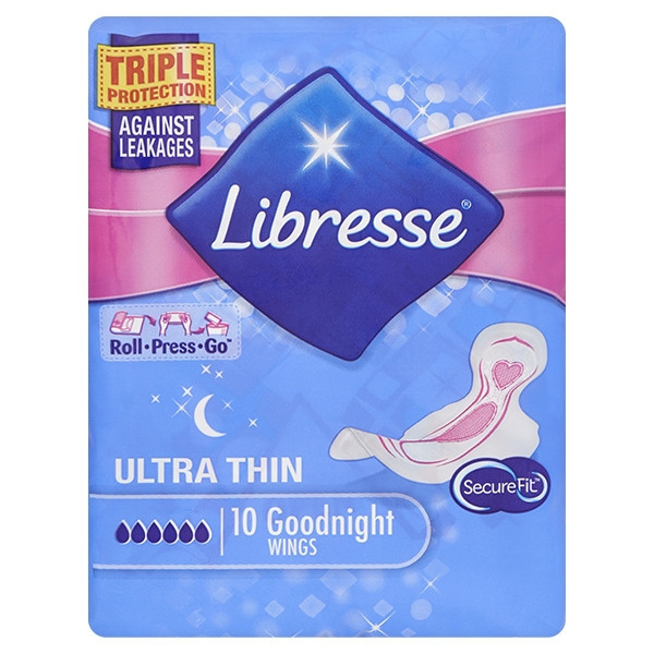 Libresse Ultra Goodnight maandverband (10 stuks) SLI00009 - 1