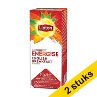 Aanbieding: 2x Lipton FGS English Breakfast thee (6 x 25 stuks)