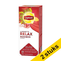 Aanbieding: 2x Lipton FGS Rooibos thee (6 x 25 stuks)
