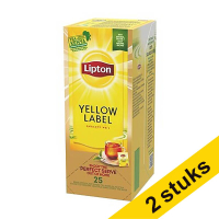 Aanbieding: 2x Lipton FGS Yellow Label thee (6 x 25 stuks)