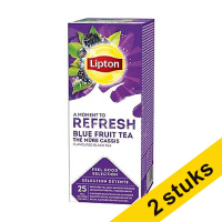 Aanbieding: 2x Lipton FGS Zwarte Thee Blauwe Bes & Bramen (6 x 25 stuks)