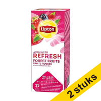 Aanbieding: 2x Lipton FGS Zwarte Thee Bosvruchten (6 x 25 stuks)