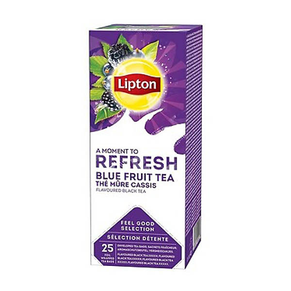 Lipton FGS Zwarte Thee Blauwe Bes & Bramen (6 x 25 stuks) 587680 423406 - 1