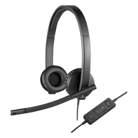 Logitech H570e stereo bekabelde headset 828072