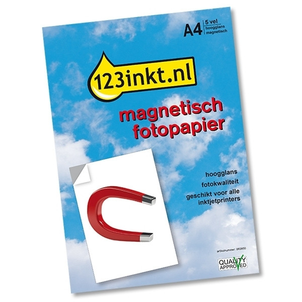 Magnetisch fotopapier hoogglans A4 (5 vel)  060950 - 1