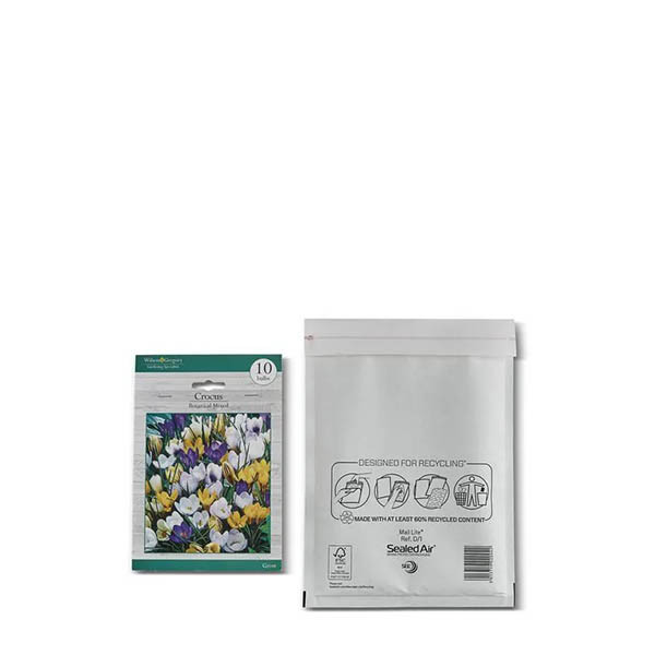 Mail Lite luchtkussenenvelop wit 180 x 260 mm - D/1 zelfklevend (200 stuks) 298441 - 1