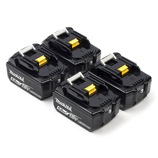 4x Makita BL1850B LXT / 197280-8 accu's (18 V, 5.0 Ah, origineel) AMA00543 - 1