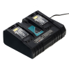 Makita DC18RD / 196933-6 duolader (14.4 V-18 V, 4A, 123accu huismerk) AMA00462 - 1